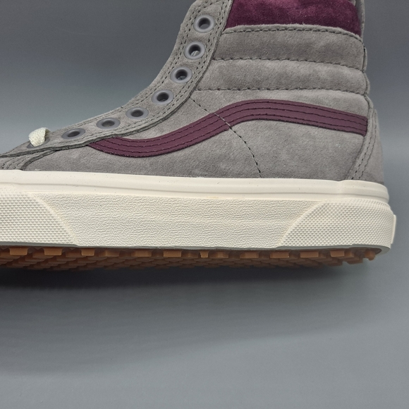 New Vans Sk8-Hi Top MTE Frost Gray Prune Purple Red Women's Size 5 and 5.5 - Picture 10 of 13